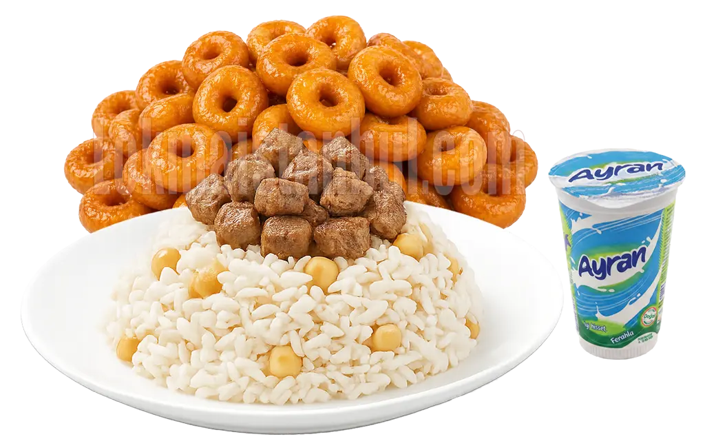 Etli Pilav, Hayır Pilavı, Kavurmalı Mevlüt Pilavı Cenaze için Mevlüt Pilavı